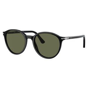 A0884Z New PERSOL Black Polarised Round PO3350S 95/58 Sunglasses Women
